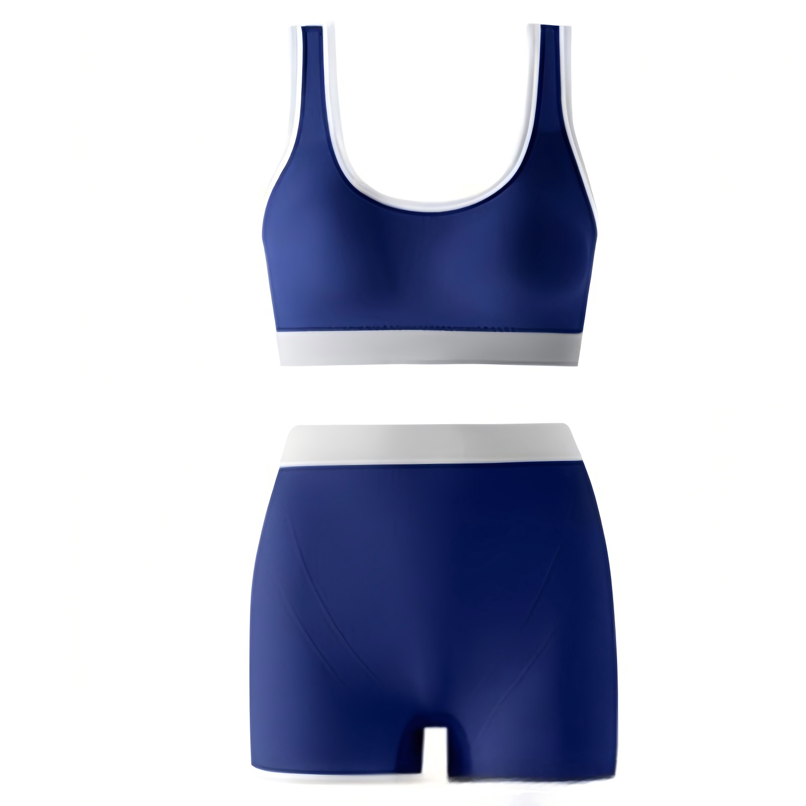 Sports Bra Set Comfortable Breathable Mid-Waist Seamless Underwear For Women